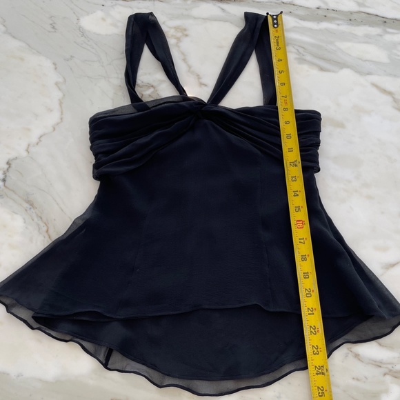 BCBG BLACK BACK TIE TOP SIZE SMALL - Picture 16 of 16